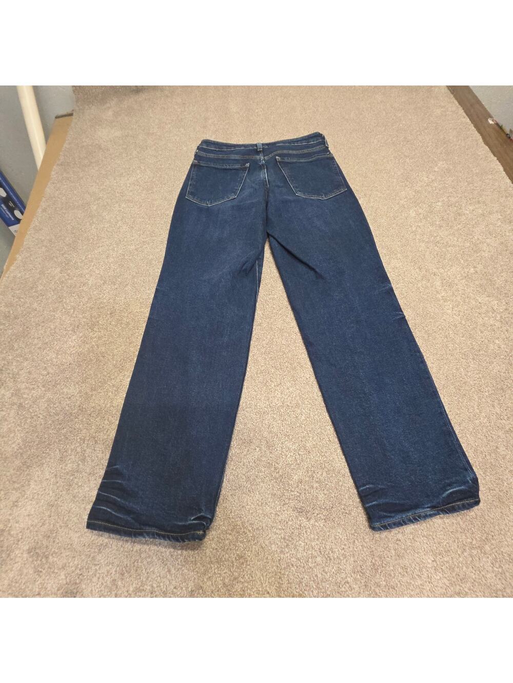 Baggy Barrel leg indie sleaze Old Navy Loose High-Rise Jeans 6 Dark Wash indigo